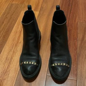 Salvatore Ferragamo black booties size 37 in good condition